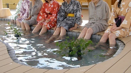 ふれあいの湯（湯郷温泉の足湯）