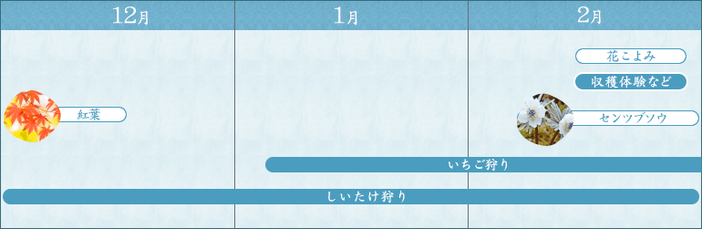 冬のイベントマップ